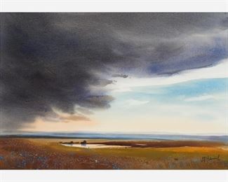 101: James Hamil (b. 1937) Watercolor Landscape