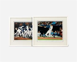 115: Two Rick Rush Serigraphs, One Signed by George Brett