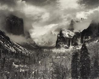 114: Ansel Adams (After) "Clearing Winter Storm, Yosemite"