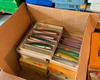 lots (boxes, cases) of salmon plugs commercial or sports