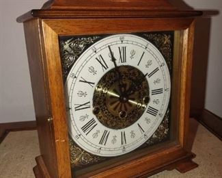 Vintage West German Wind Up Mantle Clock