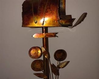 Brass Mailbox Wall Decor 19 in Tall