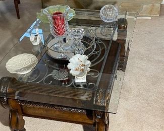 Glass & Wood Center Table