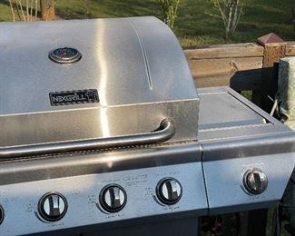 Nexgrill Propane Grill, Stainless Steel/Chrome and Grill Cover