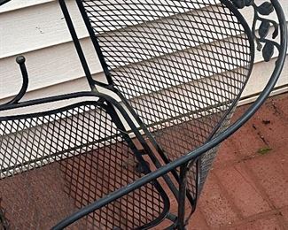 Wrought iron patio set