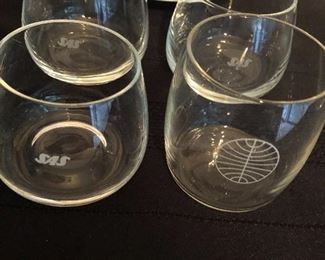 First Class Airline Glasses (SAS and PanAm)