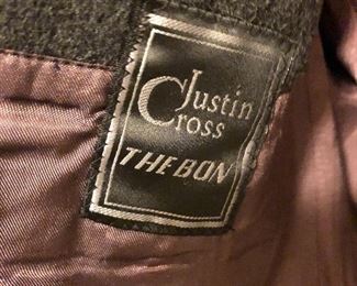 Label inside Men's Wool and Cashmere Overcoat