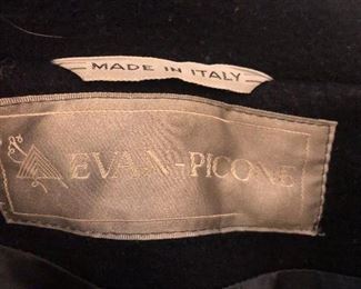 Label inside Ladies Evan-Picone Overcoat