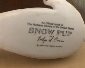 Franklin Mint Signed Snow Pup stamp
