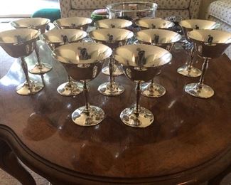12 Silverplate Goblets