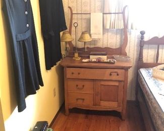 Antique Wash Stand Cabinet, Retro Dresses