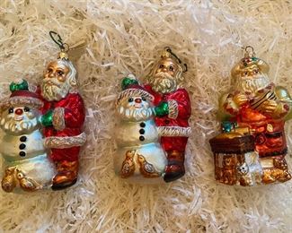 Christopher Radko
25)”Frosty Santa”  70.
26)”Frosty Santa”  70.  SOLD
27)”Kitty Cake Bake” 70.