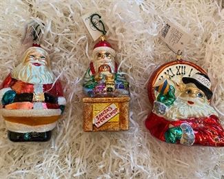 Christopher Radko
28)"Round About Santa” 70.
29) Santa workshop 45.
30)"No Time For the Present”  50.