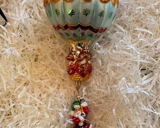 Christopher Radko Limited Edition 1197/10,000                      67) "Hang on Til Christmas"  195.  Signed by artist and dedication to previous owner.