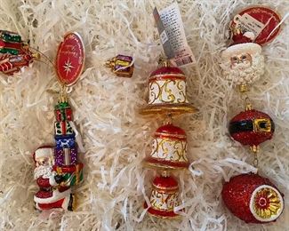 Christopher Radko 
130)”Timely Turnaround” 65.
131)”Ring a Ding Ding”  65.  SOLD
132)”A Man of Many Parts” 55.  SOLD