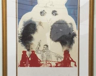 Dali print signed 26/150 "The Lawyer"