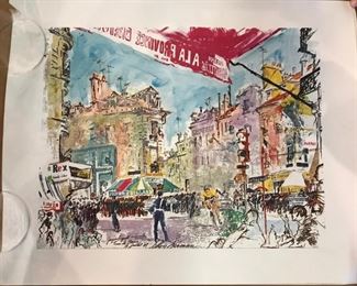 Unframed Leroy Neiman print