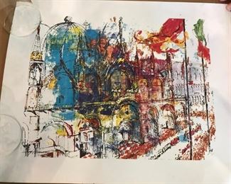 Unframed Leroy Neiman print