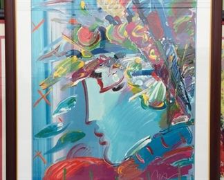 Peter Max signed and numbered 124/300  "  Blushing Beauty  - Call ahead and make an appt to see this piece.