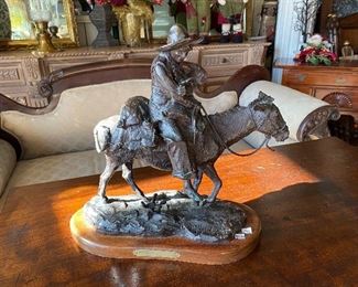 Gerald Harvey Jones  (G. Harvey) bronze "Muchacho Con Gallo" 1986   15/50