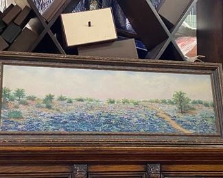 Bluebonnet oil painting
