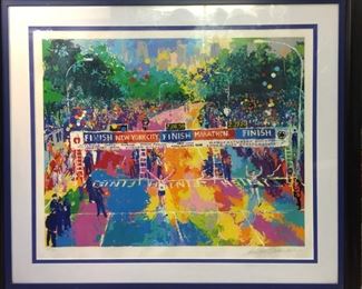 Leroy Neiman New York Marathon signed and numbered  serigraph. AP 4/50