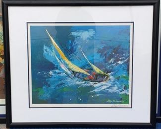 Leroy Neiman framed signed print