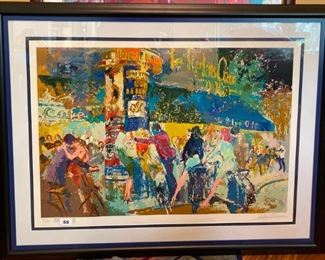 Leroy Neiman signed and numbered serigraph "Left Bank Cafe"    #374/375