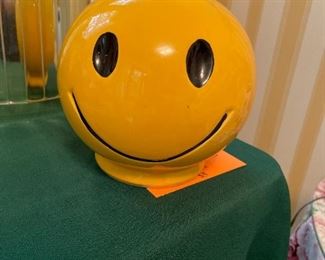 Vintage Happy Face Bank Made in USA!