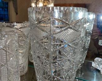 American Brilliant Style Vase!