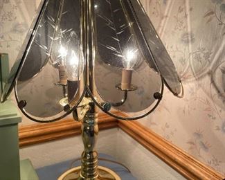 Brass/Glass Lamp Touch On/Off!