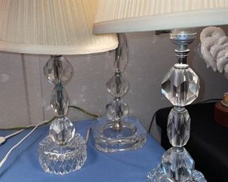 Vintage Crystal Lamps!
