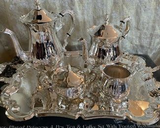Elegance in Silver Tea and Coffee Set!
