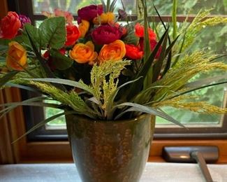 Beautiful Vase & Silk!