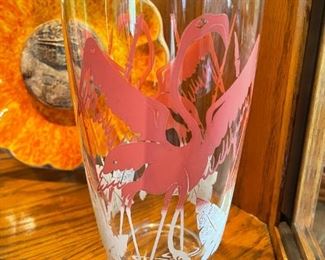 Retro Flamingo Vase/Glass!