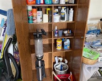 Great Garage Cabinet & Cleaning Supplies!