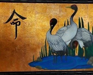 Large Chinese original oil painting, signed!