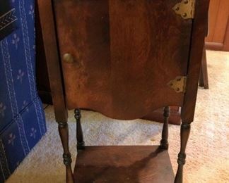 Side Table with Copper Interior