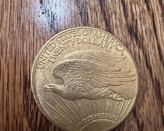 Lot C 1924 Double Eagle $20 Gold Coin $2100
Ungraded Coin 