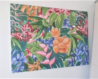 LARGE TROPICAL PAINTING