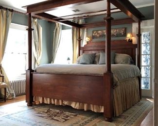 King size four poster bed with canopy