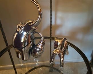 Metal Elephant Art Sculptures