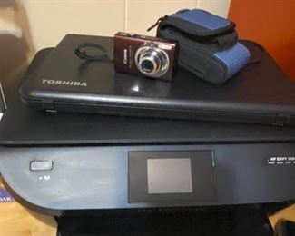 Electronics, including a printer and cameras