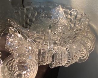 American Fostoria Punch Bowl Set