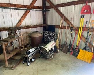 Yard Tools, Gas Heater, Log Splitter, Table Saw and much more!