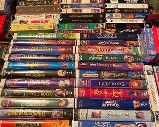 VHS Tapes, Some Black Diamond Disney Tapes