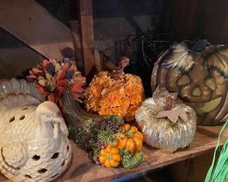 Fall Decor, Pumpkins, Turkeys, Cornucopias... 