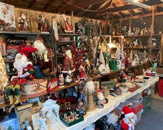 Christmas Galore! Santas, Snowmen, Angels! Halloween and Easter Decorations too!