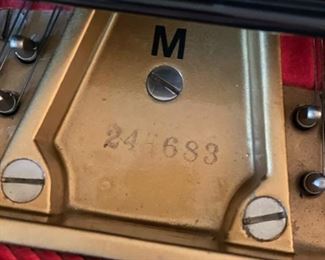 1926 Steinway & Sons Ebony Satin Gloss Finish Model M Baby Grand Piano with PlayerDisc System. Refurbished by Kurt Saphir. Formal Resale Appraisal, Available Upon Request, Performed by Piano Technician: Dornfeld Piano Tuning. Photo 3 of 12.