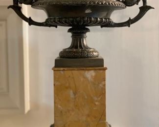 Richard Norton French Bronze and Sienna Marble Tazzas - 2 Available. Photo 1 of 3.